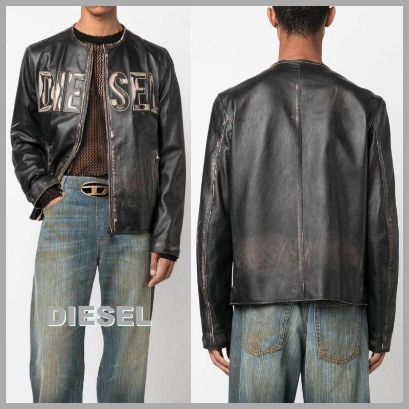 DIESEL】L-Met レザージャケット SEVENTEENホシ着用 *送関込* (DIESEL