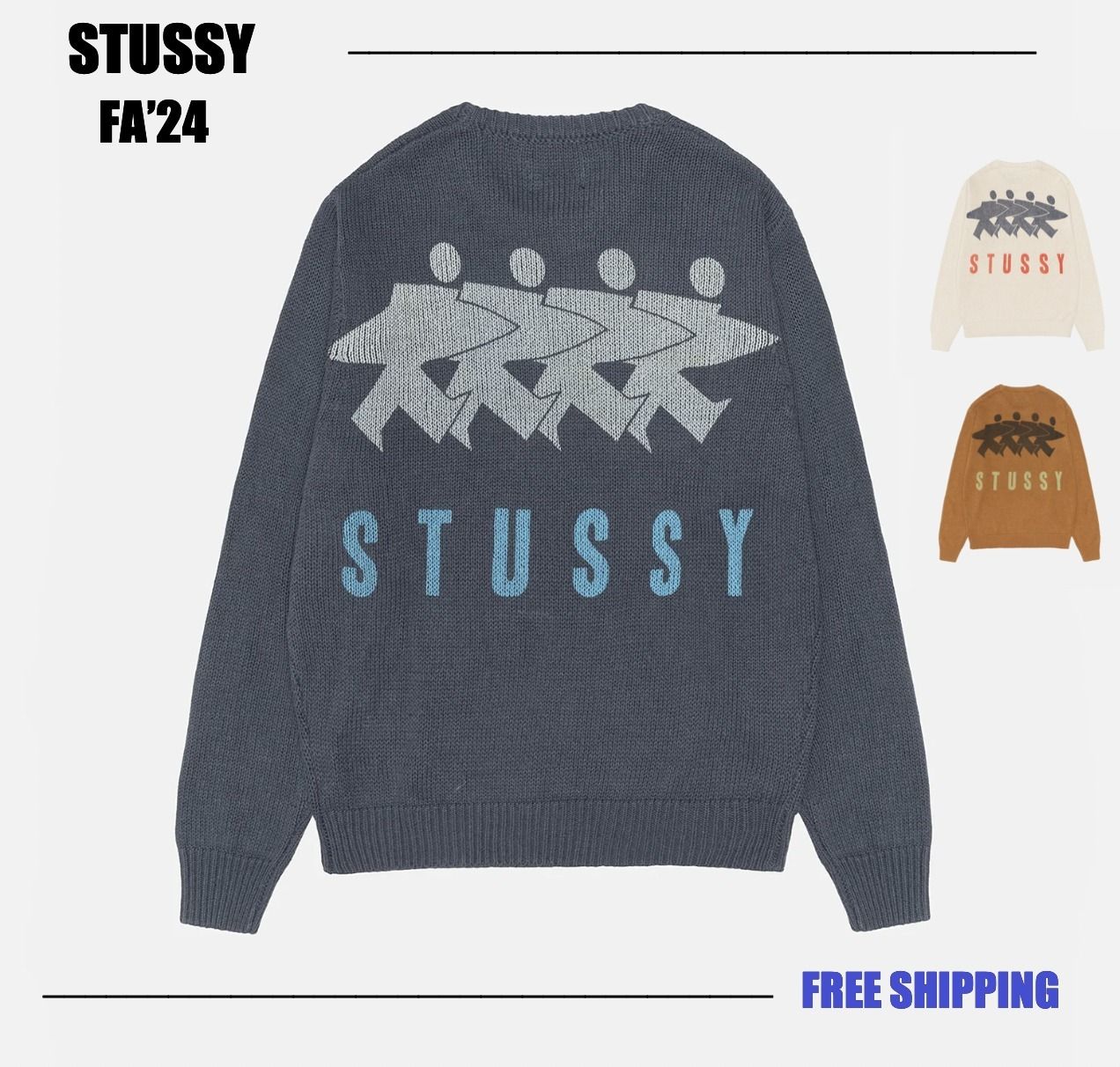 STUSSY FA'24】Stussy Surfman Icon Sweater (STUSSY/ニット・セーター