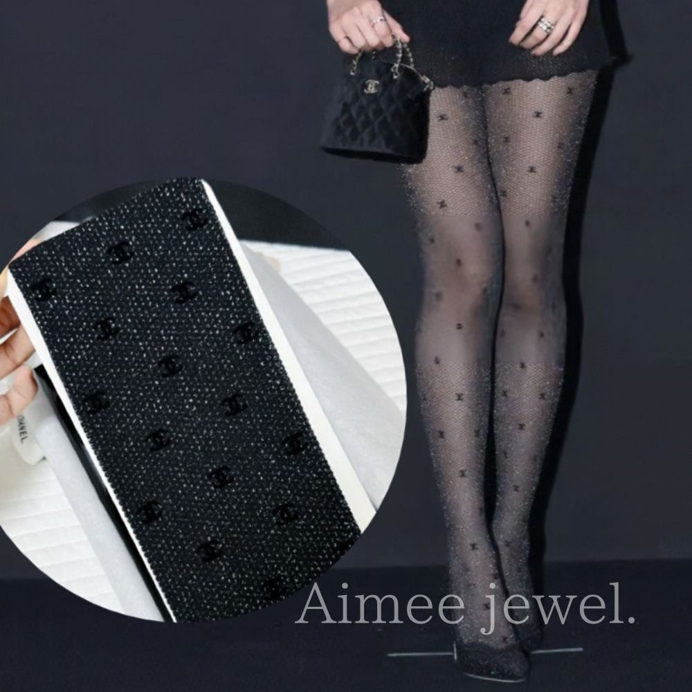 キラキラオシャレ♪＊【CHANEL】シャネル タイツ CCロゴ (CHANEL