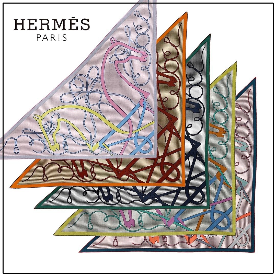 HERMES】トライアングル ジェアン カシミアシルク (HERMES/スカーフ