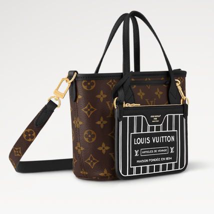 リバーシブル仕様♪】ルイヴィトン ネヴァーフル ポーチ付き (Louis