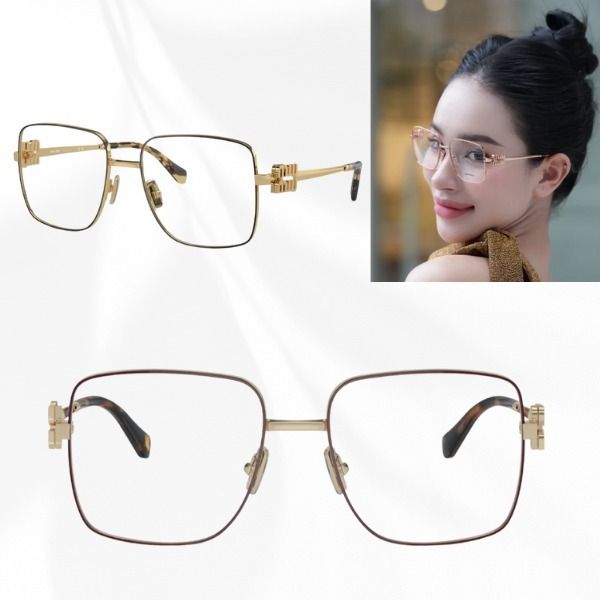 MIU MIU】ロゴ スクエア メガネ 国内発送 (MiuMiu/メガネ) MU 51XV