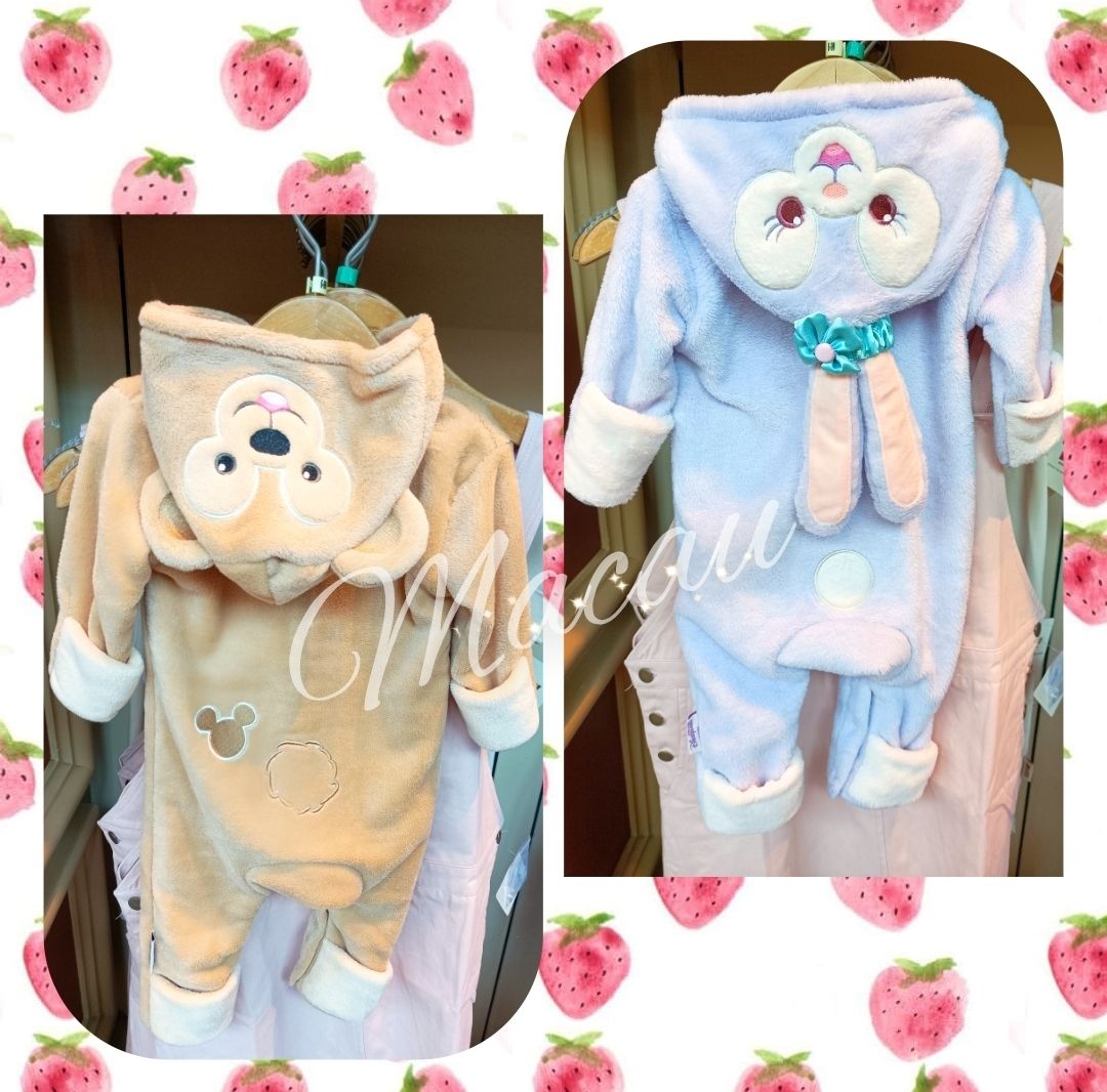 香港ディズニー限定☆ ダッフィー&フレンズ 秋冬ロンパース (Disney