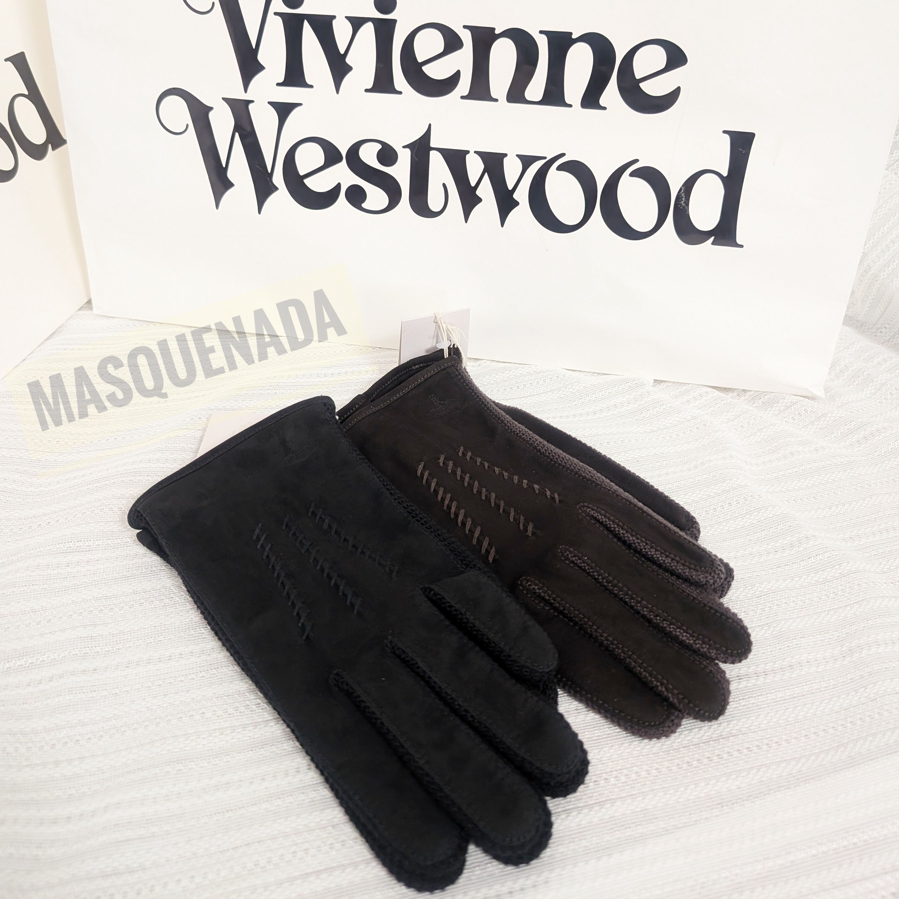 すぐ届く☆Vivienne Westwood オーブ レザーグローブ 手袋 (Vivienne