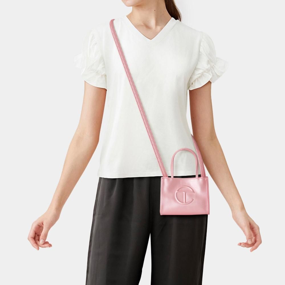 即お届け TELFAR テルファー スモール バッグ バレリーナ ピンク