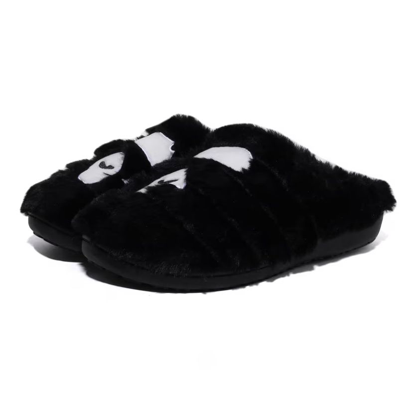 A BATHING APE × SUBU ☆ Ape Head Puffer Sandals 'Black' (SUBU