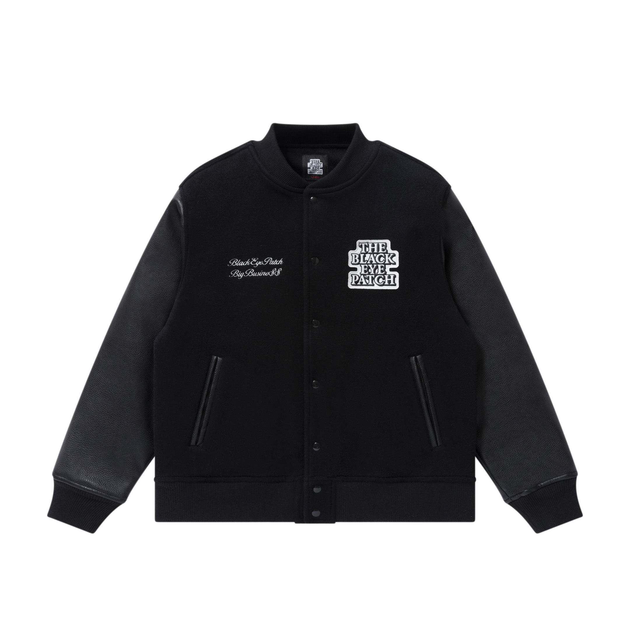 BlackEyePatch】LABEL PACK PATCHED STADIUM JACKET (BlackEyePatch