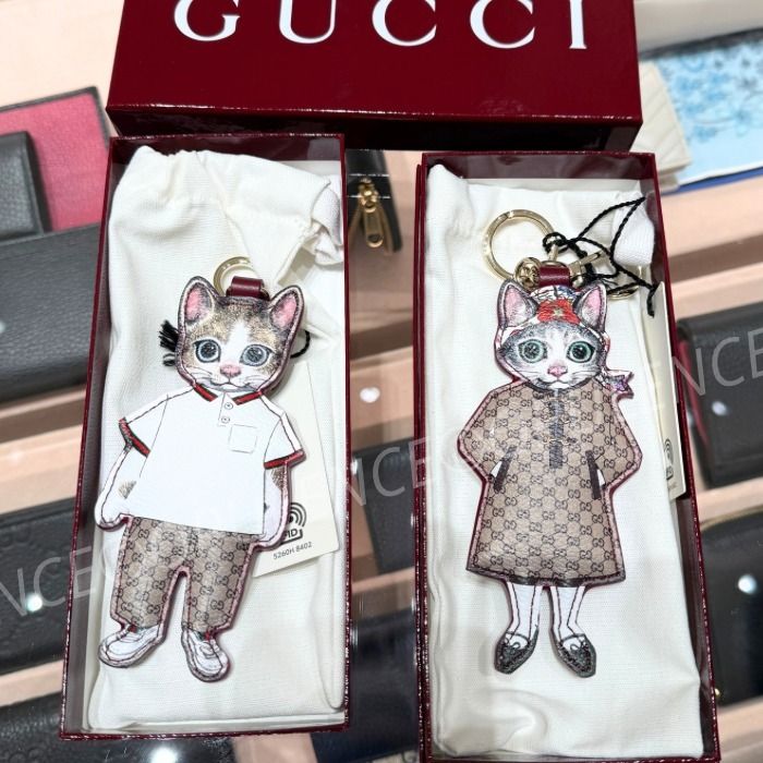 限定 GUCCI グッチ 人気 ヒグチユウコ ネコ キーリング/チャーム