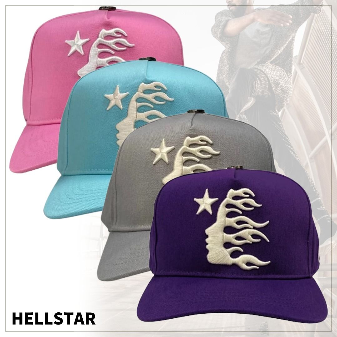 魅力を凝縮【HELLSTAR】OG Logo Rhinestone Snapback Hat (HELLSTAR