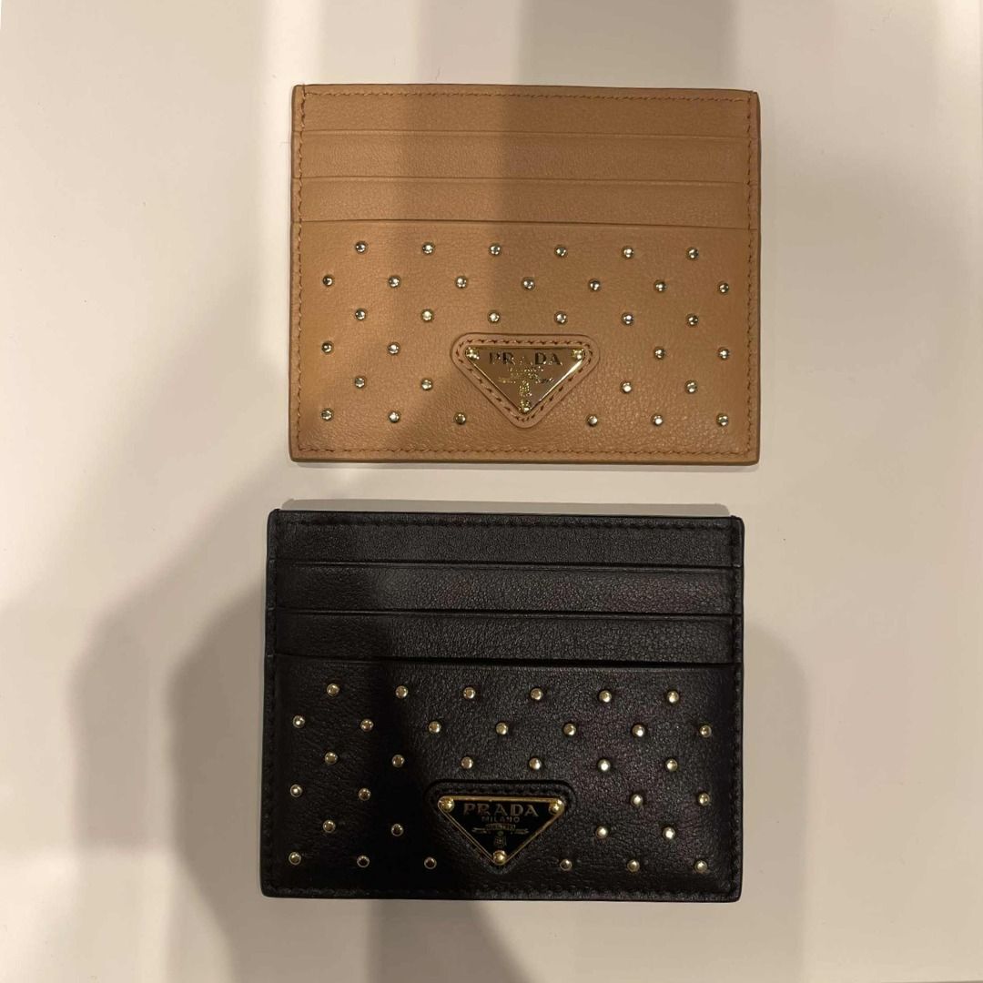 ☆PRADA / プラダ ☆ スタッズドレザー カードケース 1MC025 (PRADA