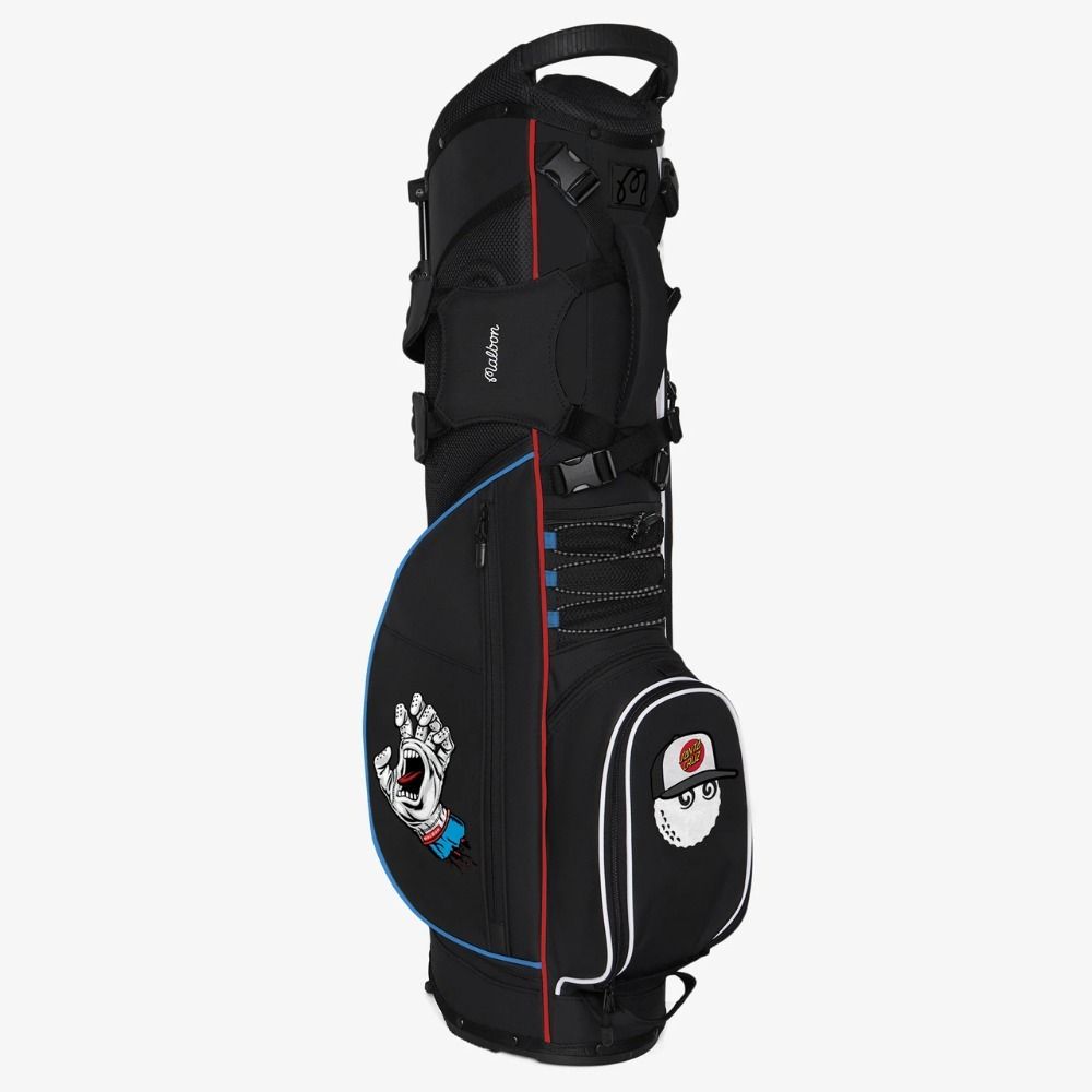 注目コラボ☆ 機能的で軽量 Malbon×SANTA CRUZ スタンドバッグ (Malbon