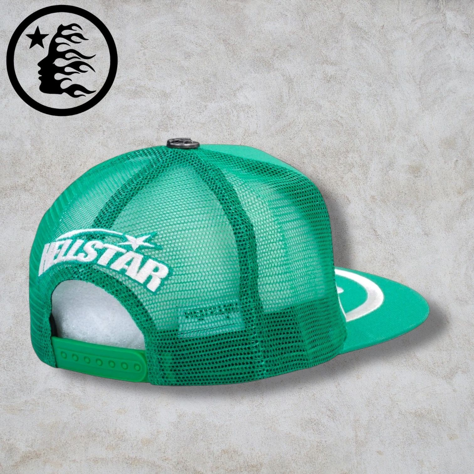 HELLSTAR ヘルスター グリーン メッシュキャップ トラッカー (HELLSTAR