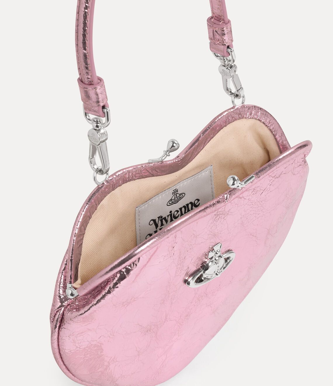 Vivienne Westwood BELLE ハート ショルダーバッグ / ピンク (Vivienne