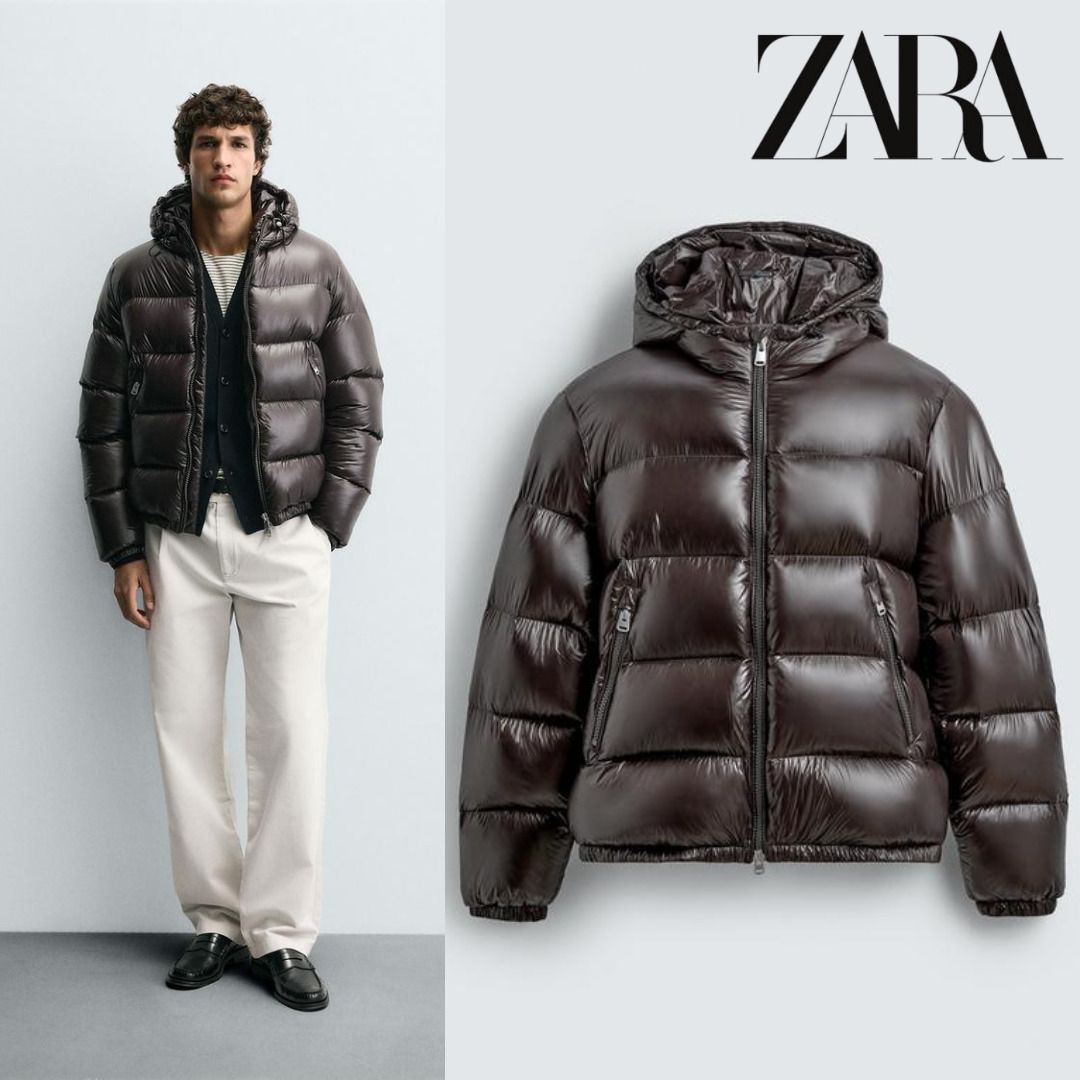ZARA］撥水加工100％フェザーダウンジャケット (ZARA/ダウンジャケット