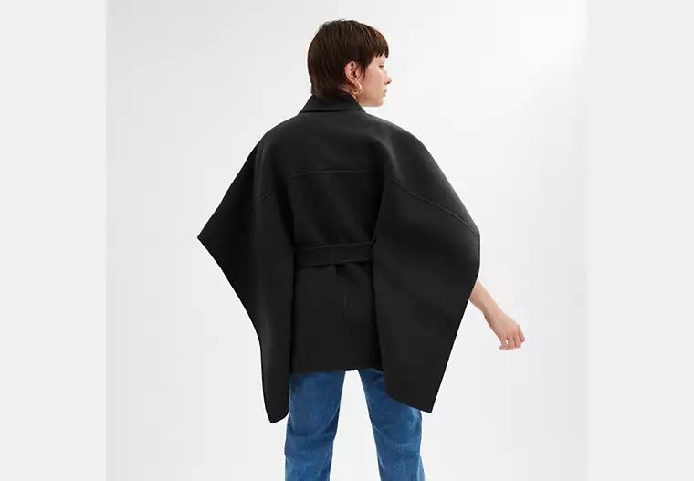 COACH ダブル フェイス ウール ケープ (Coach/ポンチョ・ケープ) CU420