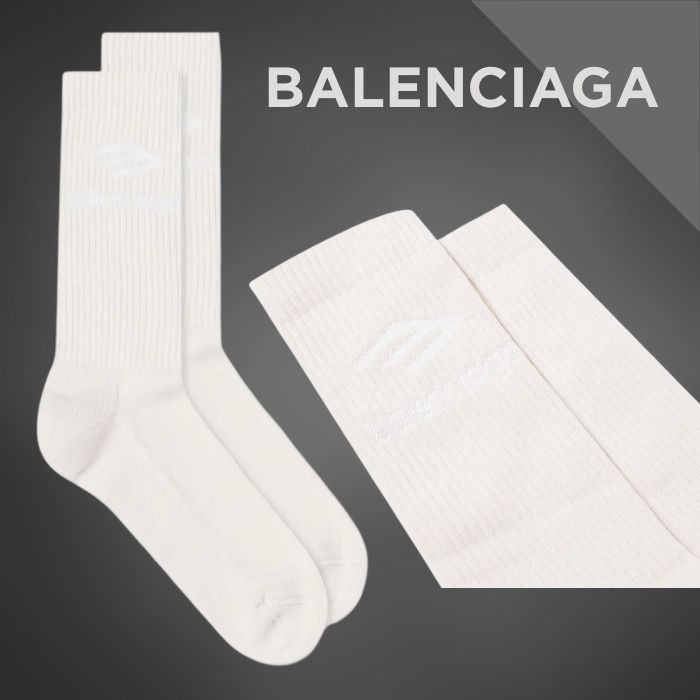 BALENCIAGA ホワイト ロゴソックス ホワイト（白）系 BALENCIAGA