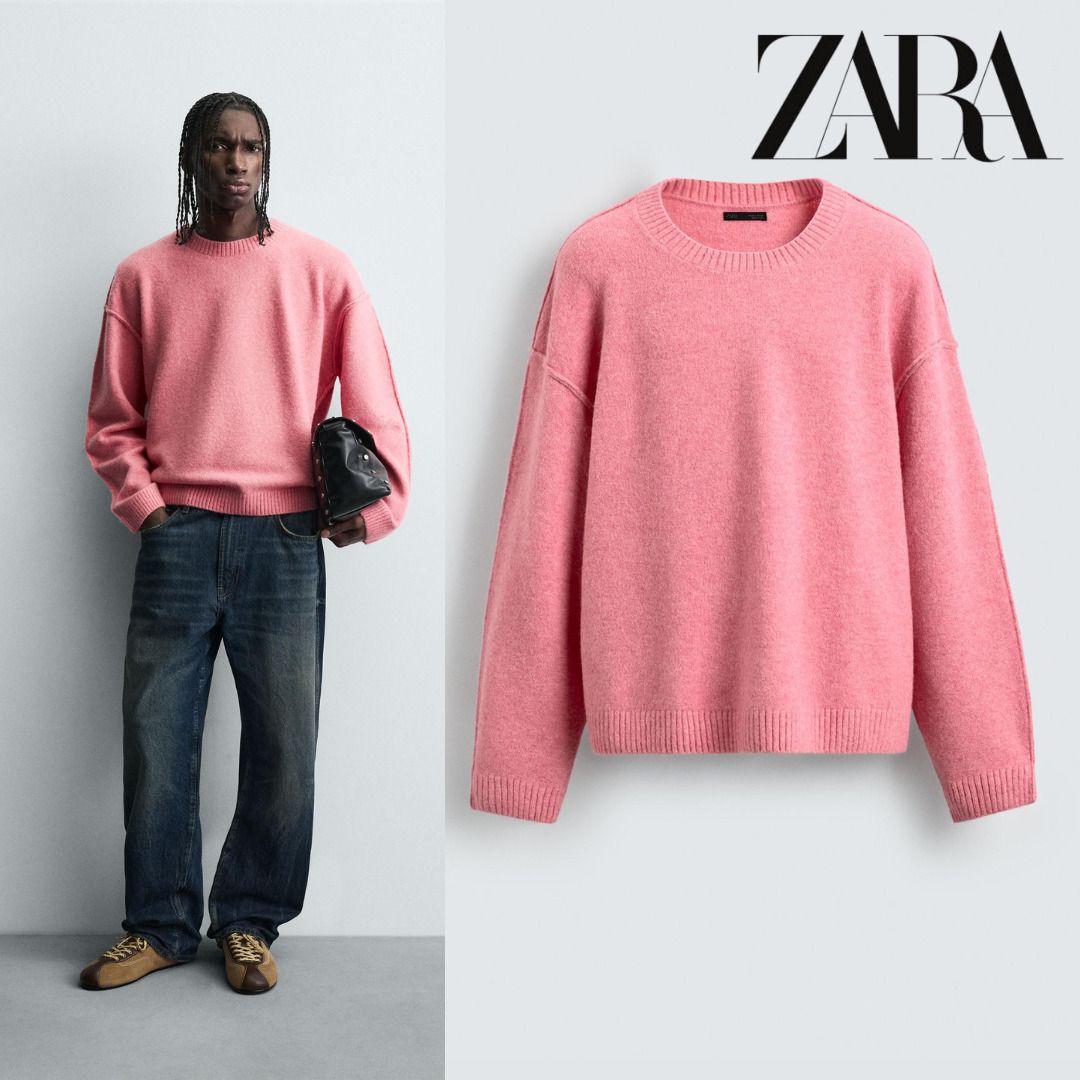 ZARA］リバーシブルステッチテクスチャーセーター (ZARA/ニット