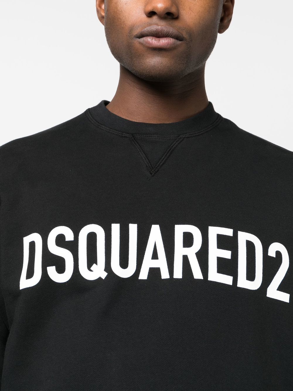 DSQUARED2 ディースクエアード ロゴ スウェットシャツ | ブラック