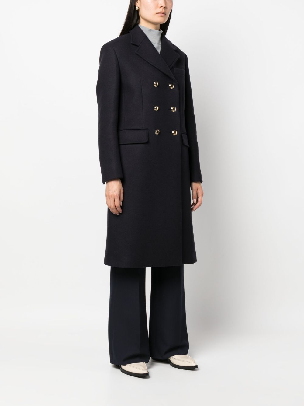 Miu Miu double-breasted Wool Coat | Blue | FARFETCH