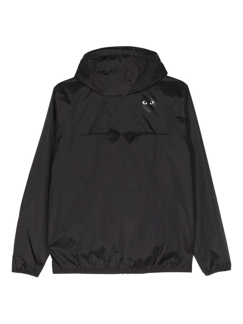 Comme Des Garçons Play x K-Way Zipped Hooded Jacket | Black | FARFETCH