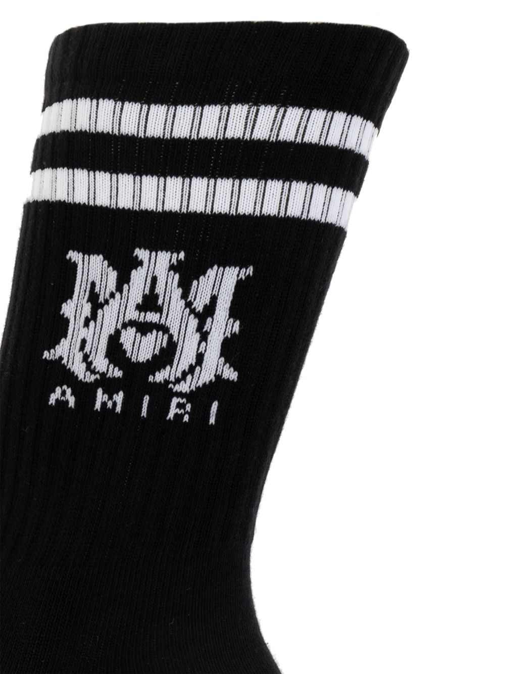AMIRI ストライプ 靴下 | ブラック | FARFETCH JP
