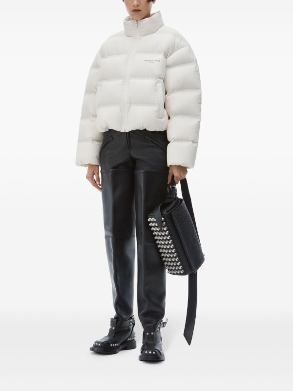 Alexander Wang クロップド パデッドジャケット | ホワイト | FARFETCH JP