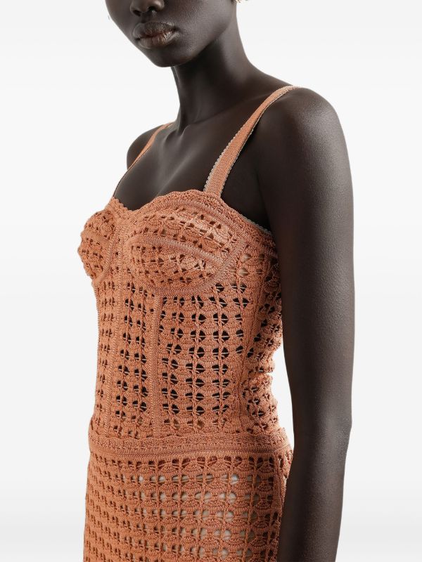 Dolce & Gabbana crochet-knit Top | Neutrals | FARFETCH