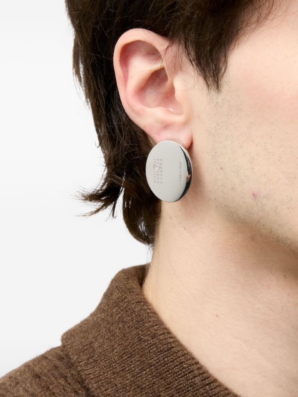 MM6 Maison Margiela レプリカ ピアス | シルバートーン | FARFETCH JP