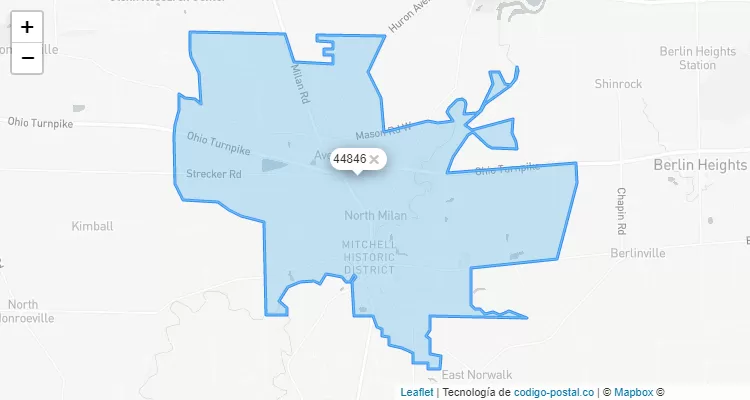 44846 ZIP Code - United States