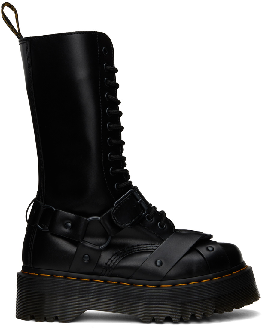 Dr. Martens Black 1914 Harness Platform Boots Dr. Martens