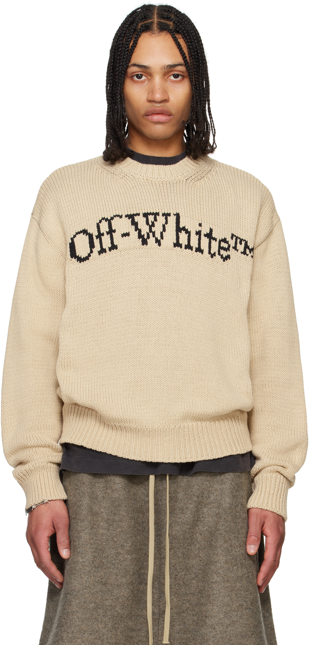 Off-White Off-White Big Bookish Knit Sweater Off-White