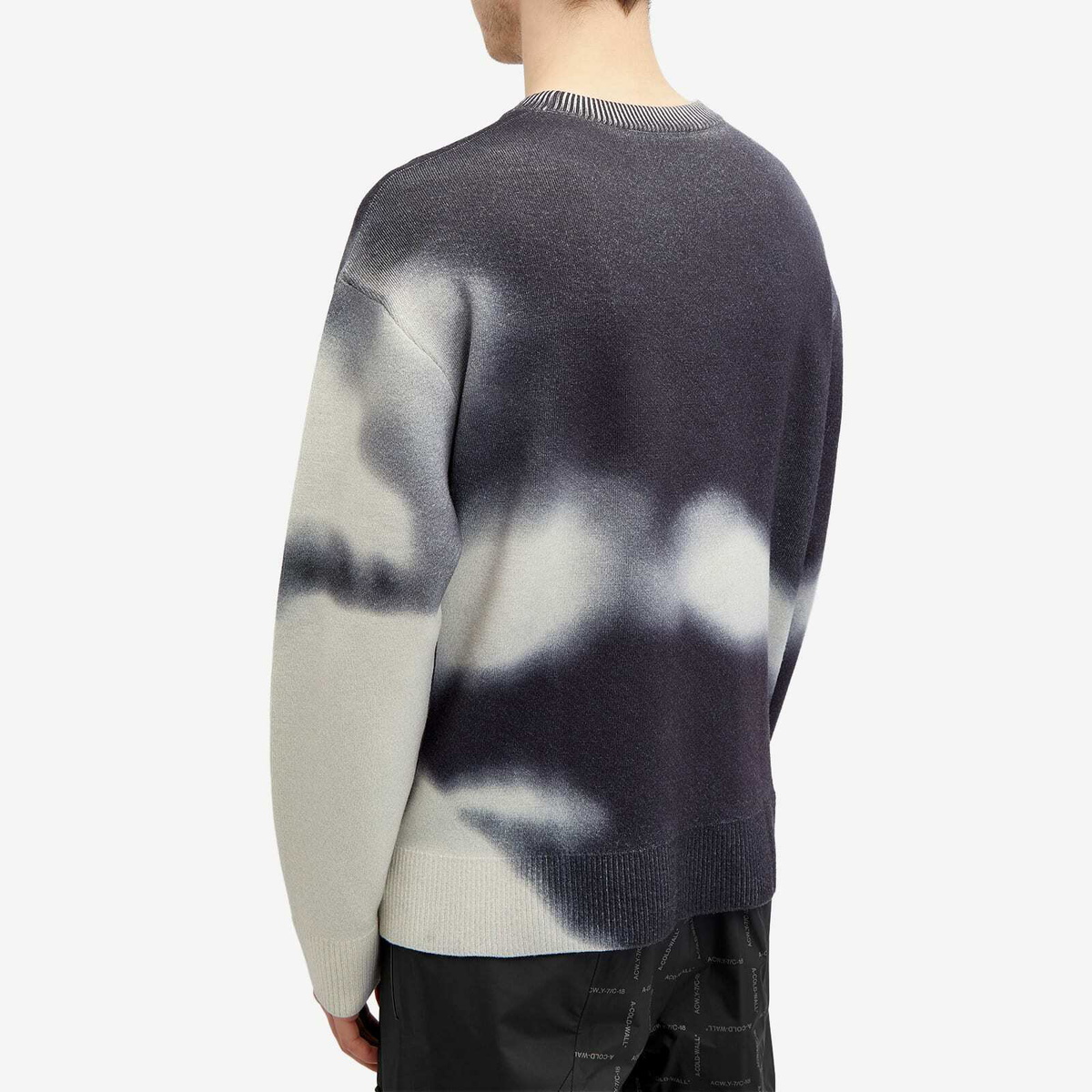 A-COLD-WALL* Men's Gradient Sweater in Onyx A-Cold-Wall*