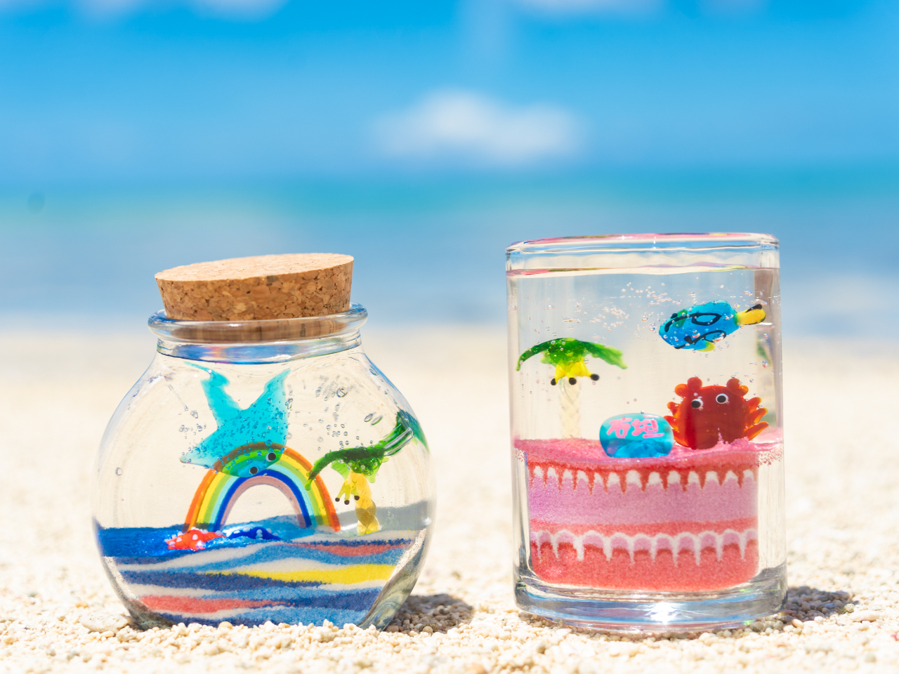 石垣島】☆海のジェルキャンドル作り体験♪＊ファミリー・女性