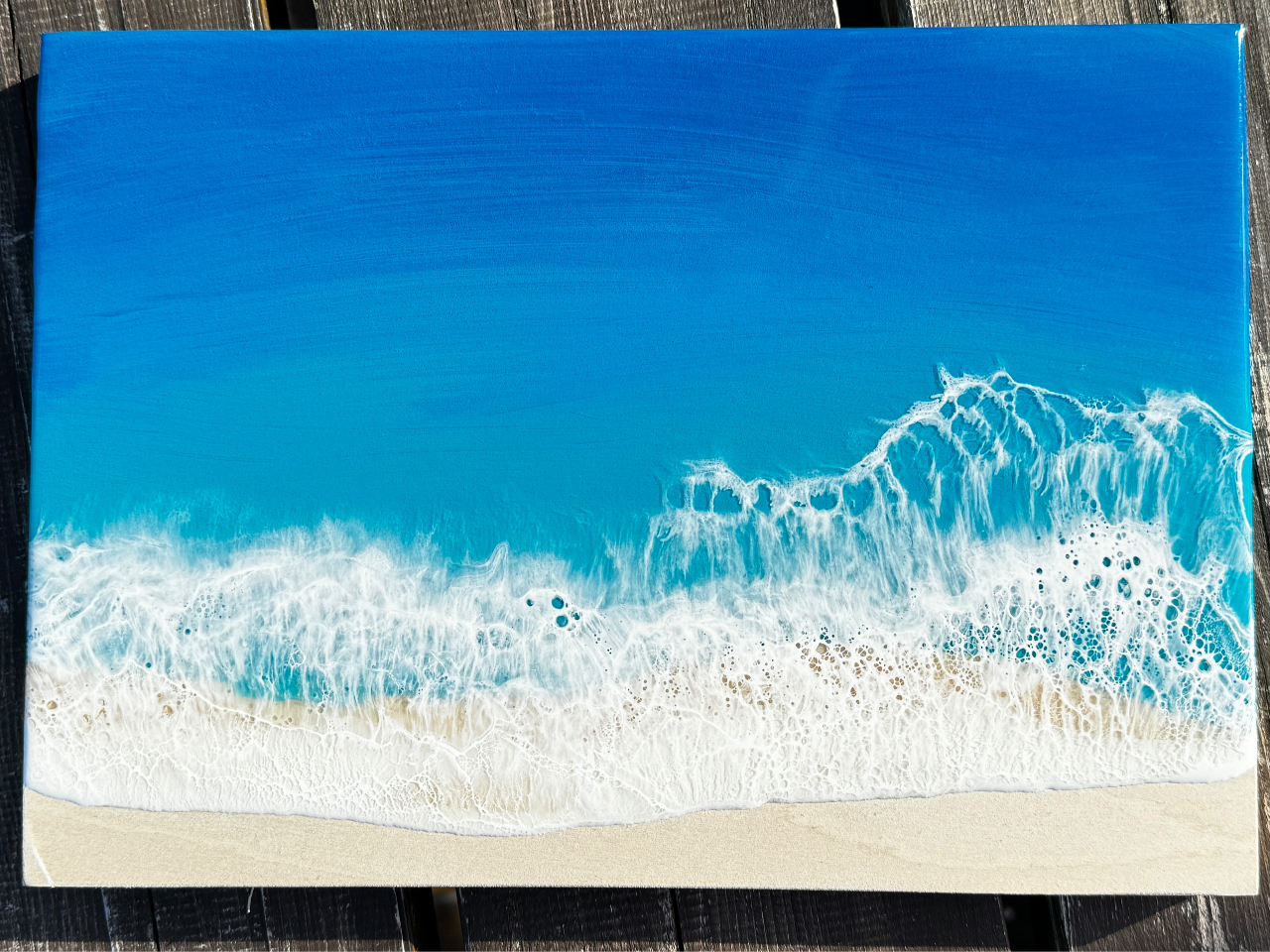 オーシャンレジンアート A3パネルプラン/レジンアートワークショップ