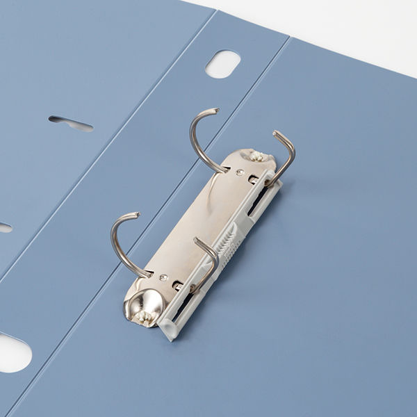 セキセイ ロックリングファイル D型2穴 A4タテ 背幅43mm ブルー F-532