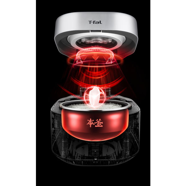 T-fal ザ・ライス 遠赤外線3DIH炊飯器 5.5合 シルバー RK890EJP 1台