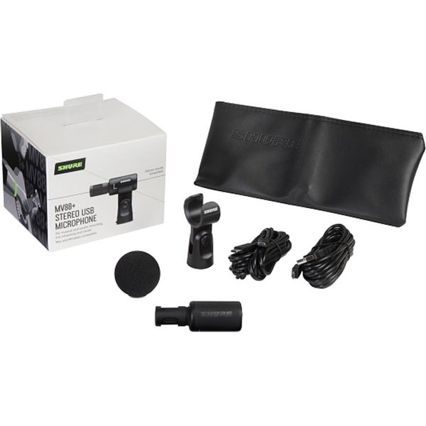 SHURE MV88+ステレオUSBマイクロホン MV88+STEREO-USB 1個（直送品