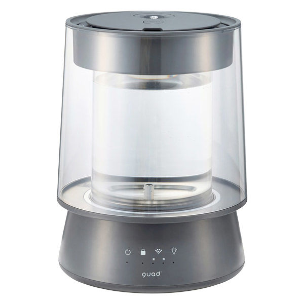 QUADS ガラススチーム加湿器 GLASS(グラス) グレー QS549GY 1台（直送