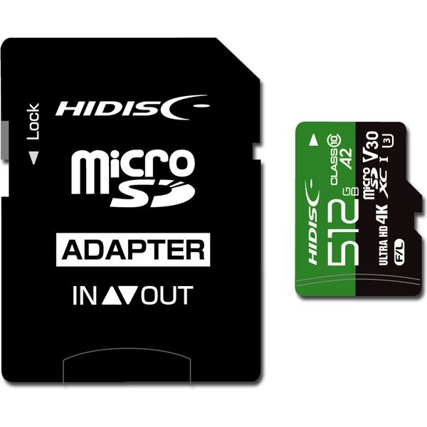 磁気研究所 超高速転送microSDXCカード512GB U3/A2/V30規格対応