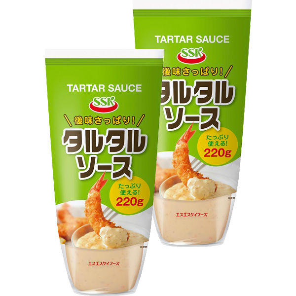 エスエスケーフーズ タルタルソース 220g 2本 - アスクル