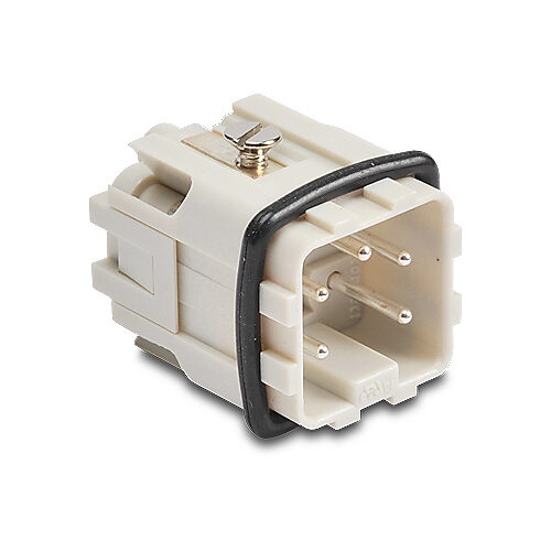 Male Insert: 4-pole, 10 amp, for ZIPport multi-wire housings (PN