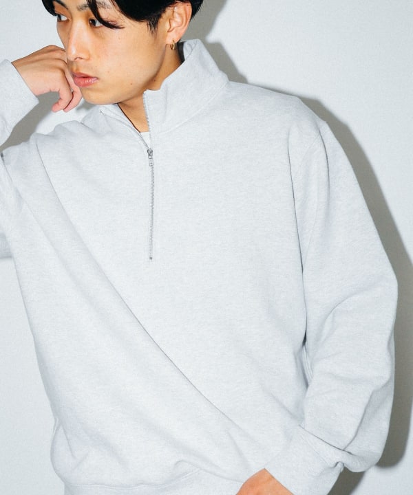 BEAMS（ビームス）ハーフジップ スウェット（トップス スウェット
