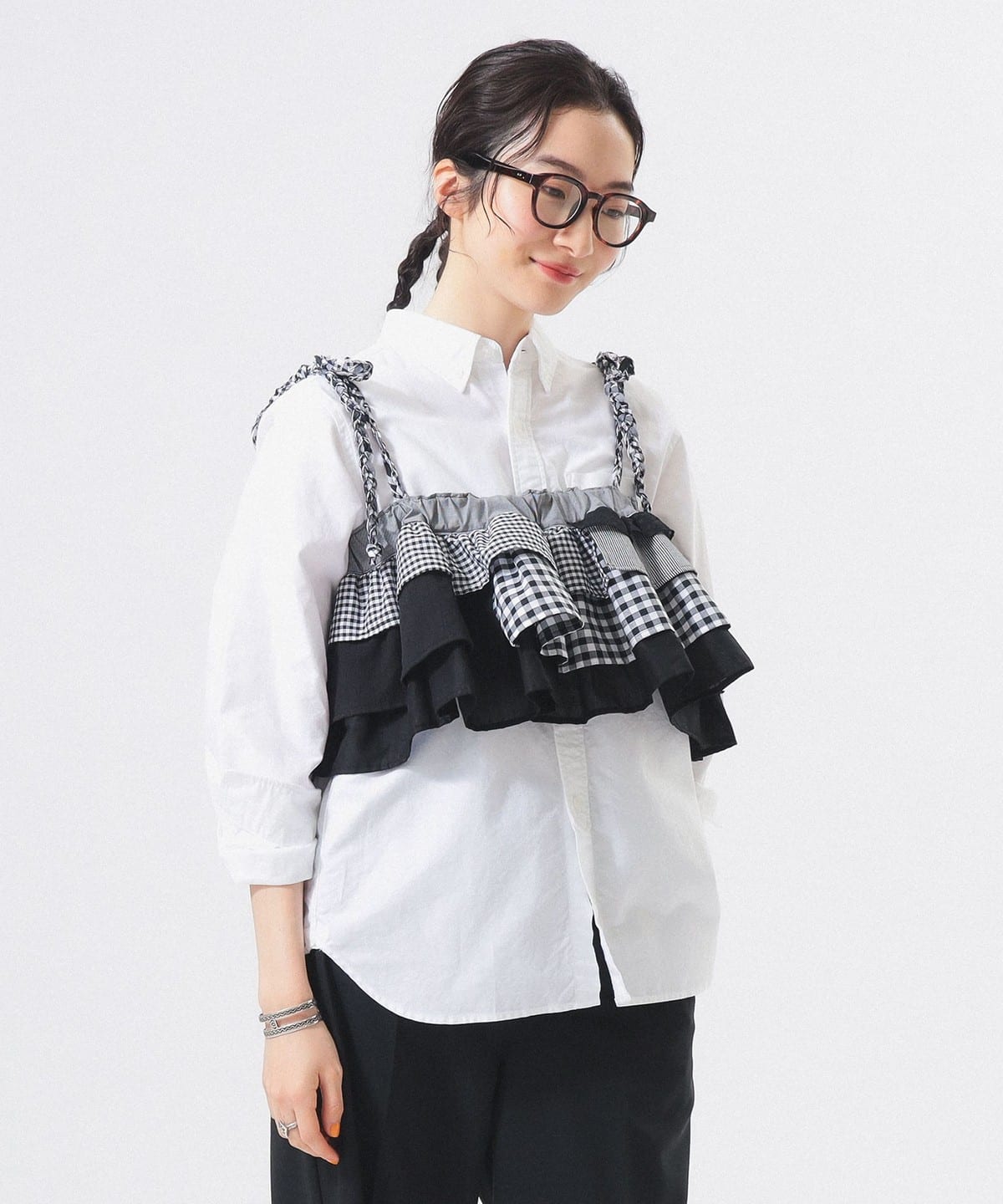 BEAMS JAPAN（ビームス ジャパン）【別注】TORI-TO / フリル ビスチェ