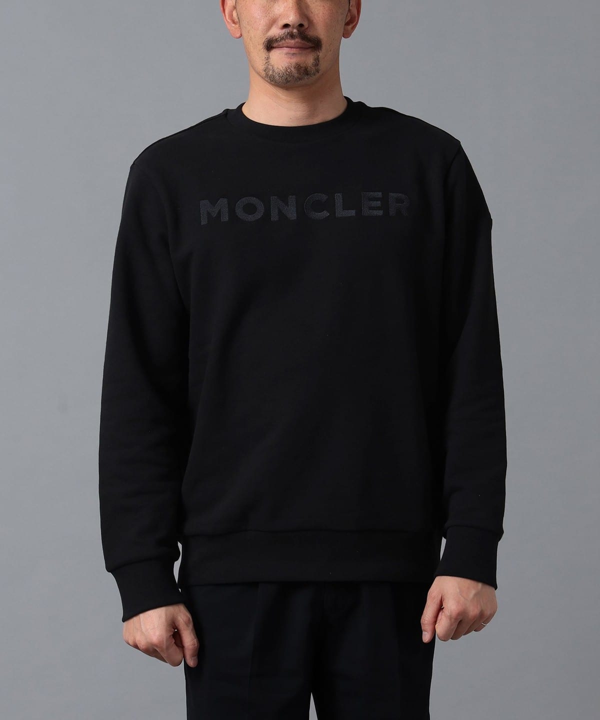 BEAMS F（ビームスF）MONCLER / クルーネック ロゴ スウェット