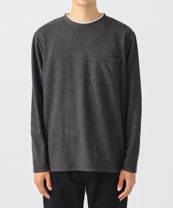 BEAMS HEART（ビームス ハート）杢 カルゼ ニットソー（Tシャツ