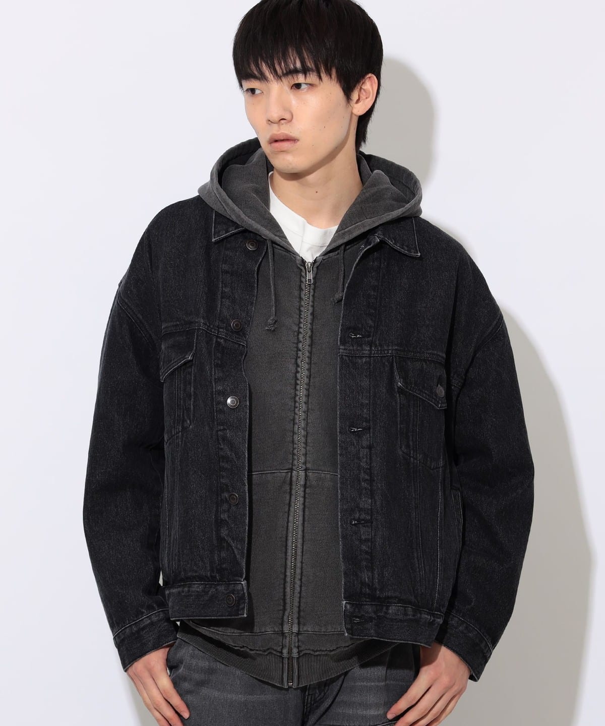 BEAMS HEART（ビームス ハート）GMS ブラック デニム ジャケット