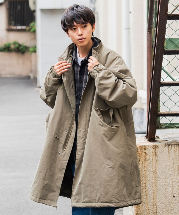 BEAMS HEART（ビームス ハート）フード付き モッズコート（コート