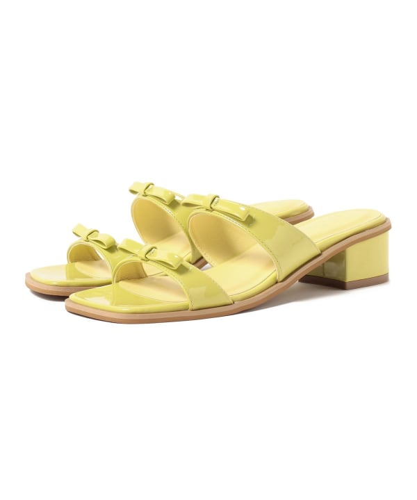 BEAMS HEART（ビームス ハート）ダブルリボン ミュール サンダル（22.5