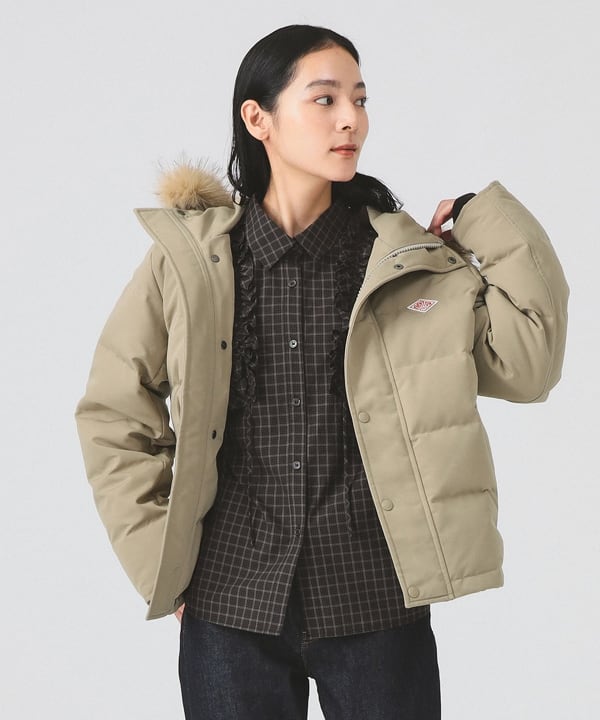 Ray BEAMS（レイ ビームス）DANTON / FAKE FUR HOODED DOWN JACKET