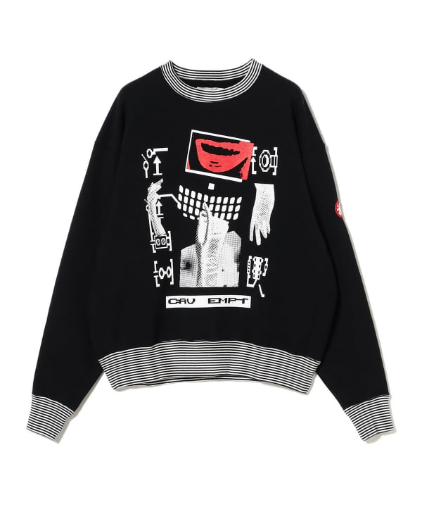 BEAMS T（ビームスT）C.E / LIPS DISPLAY CREW NECK BLACK（トップス